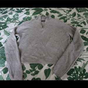 Brandy Melville grey quarter zip